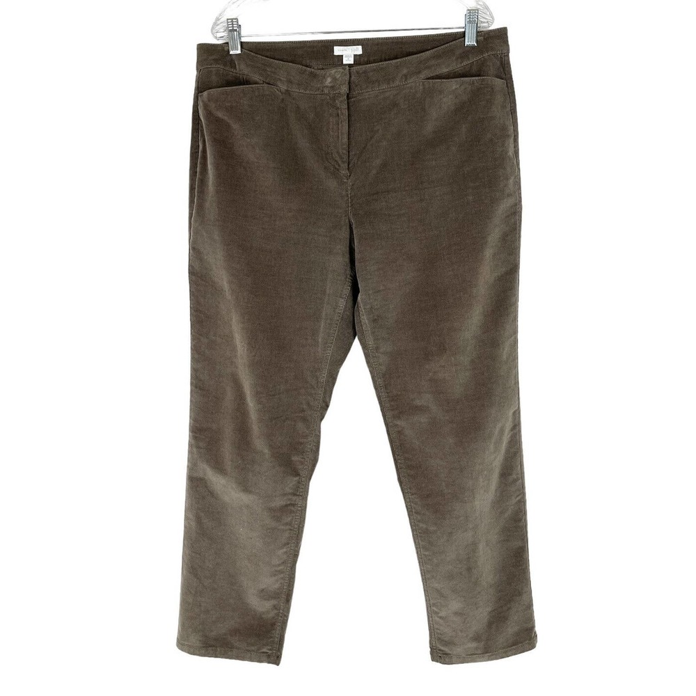 J.Jill Womens 16 Petite Brown Corduroy Pants Excellent